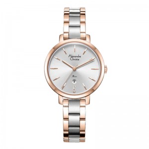 Alexandre Christie AC 2B61 Silver Rosegold White LDBTRSL
